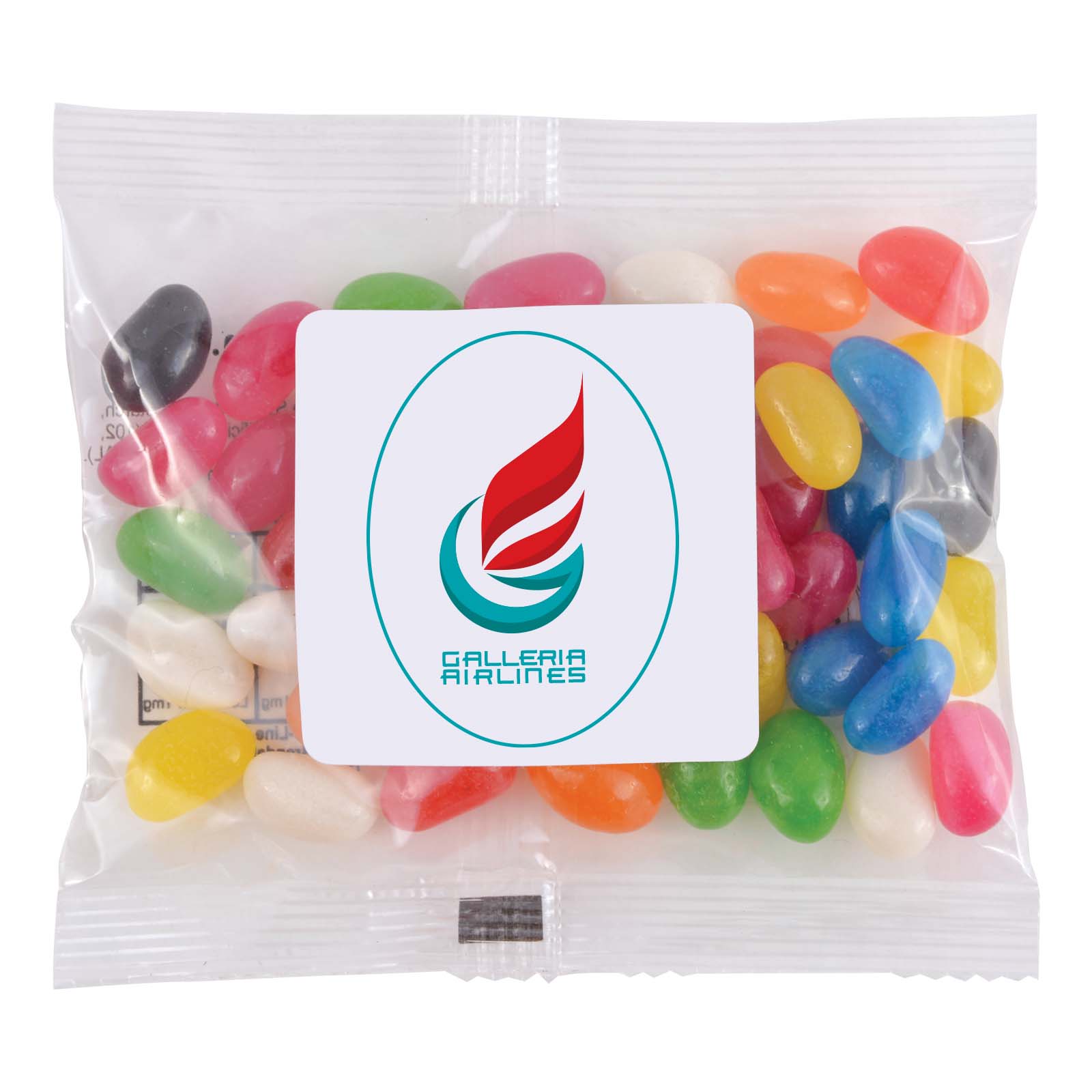 Assorted Colour Mini Jelly Beans in 50 Gram Cello Bag - MM3110