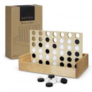 NATURA Quattro Wooden Four-in-a-Row Game - MM2692